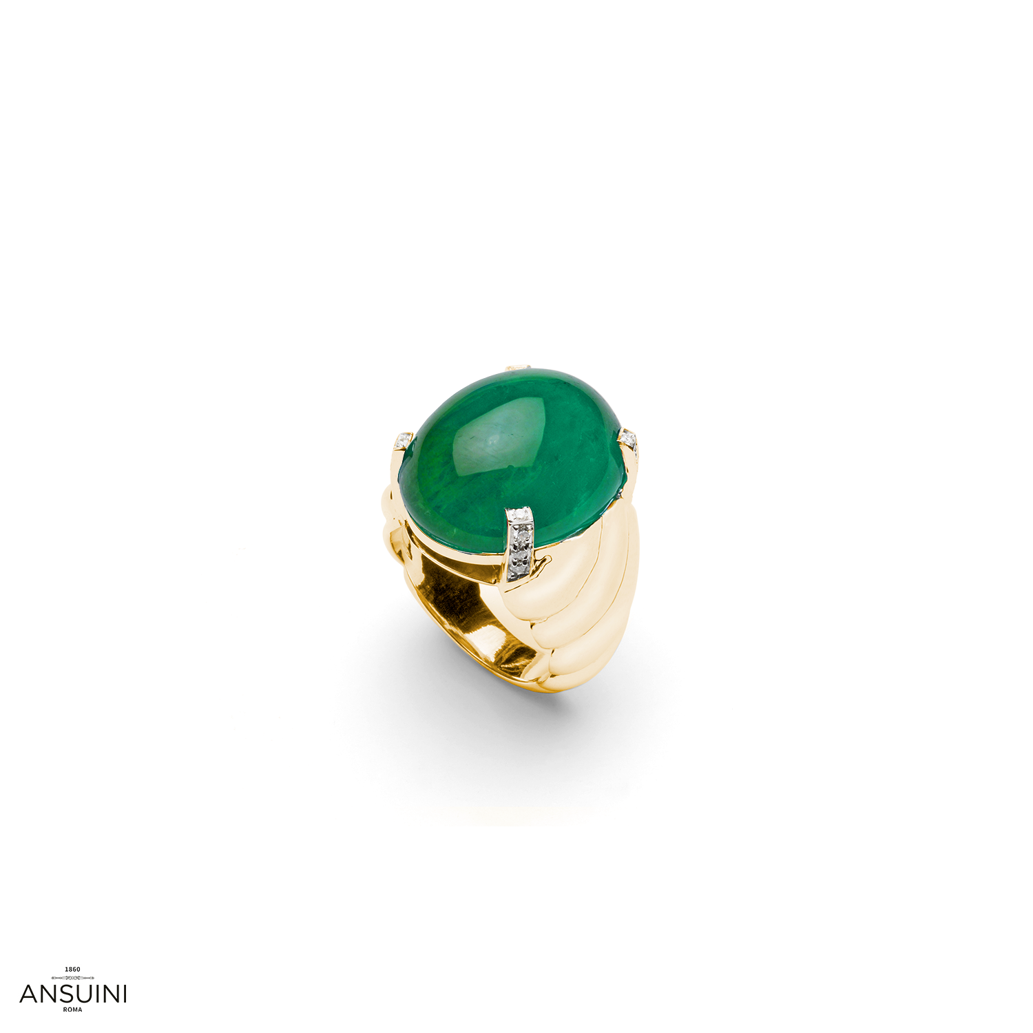 Torchon Emerald Ring – Ansuini Gioielli