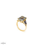 Solitario Taglio Smeraldo