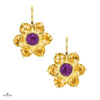 Petite Fleur Drop Earrings - Image 2