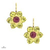 Petite Fleur Drop Earrings - Image 4
