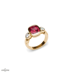 Anello Rubino Castone