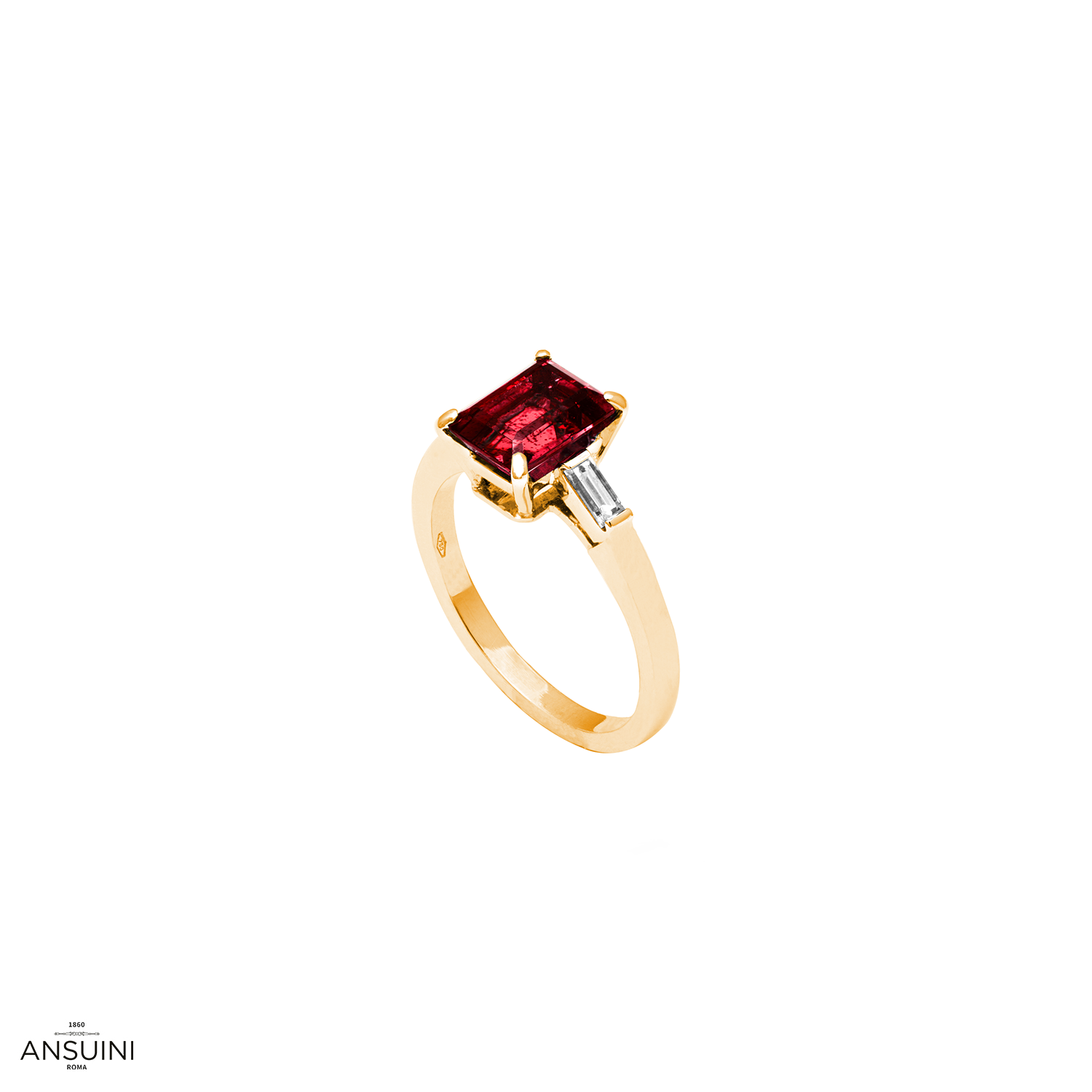 Ruby Solitaire Ring