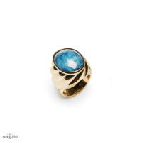 Anello Acquamarina Torchon Castone - immagine 2