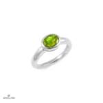 Claudia Horizontal Small Round Ring