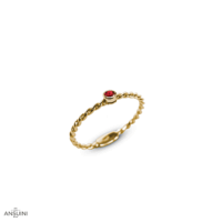 Anello Rubino Cordelia Castone