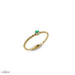 Anello Smeraldo Cordelia Castone