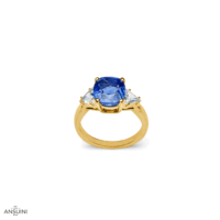 Anello Zaffiro Triangoli