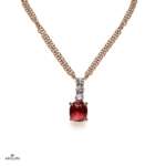 Ruby and Diamonds Griffe Necklace