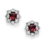 Ruby and Diamonds Earrings