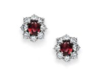 Ruby and Diamonds Earrings