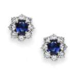 Sapphire Diamonds Earrings