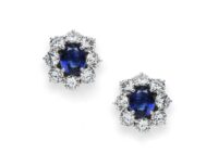 Sapphire Diamonds Earrings