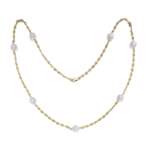 Gold Thread and Pearls Necklace