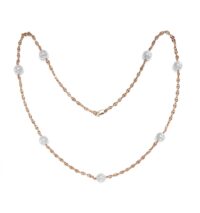 Gold Thread and Pearls Necklace - Image 3