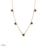Collana Cordelia 5 Rubini