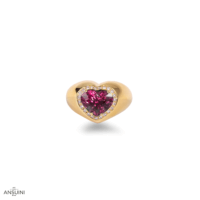 Anello Rubino Cuore