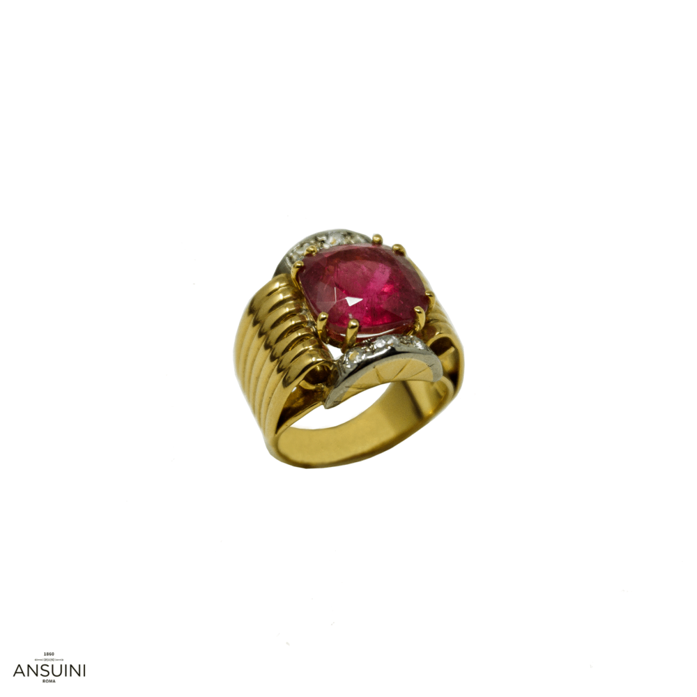 Anello Tormalina Anni 50 - immagine 1