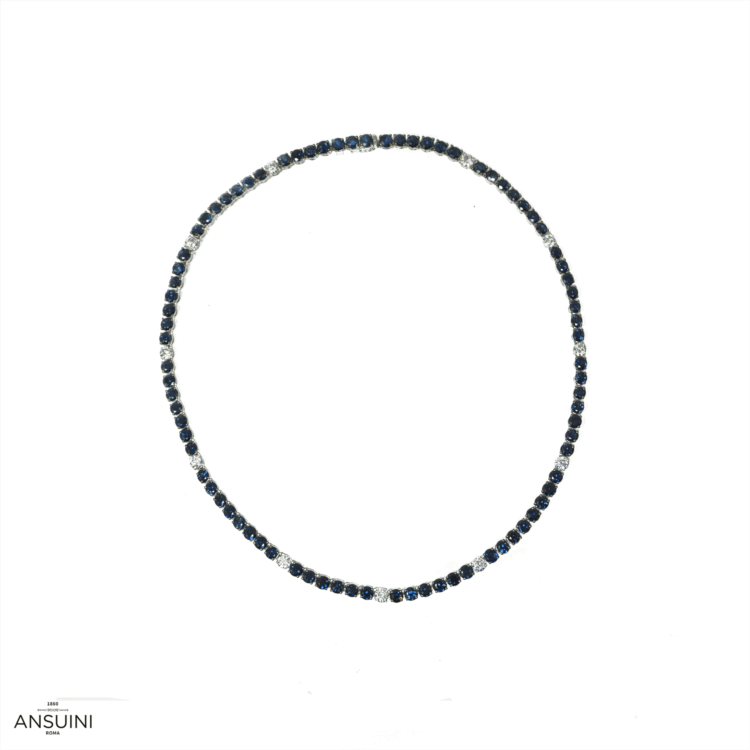 Collana Zaffiri e Diamanti