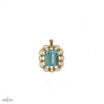 Ciondolo Acquamarina Anni 80