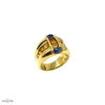 Anello Zaffiri e Topazi Anni 80