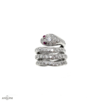 Anello Serpente Tre Giri Anni 80