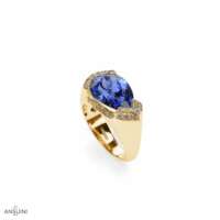 Anello Tanzanite Goccia