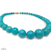 Turquoises Necklace 70s - Image 2