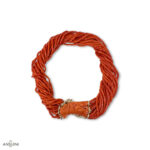 Collana Corallo Rosso Anni 70