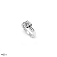 Anello Cuore baguette - immagine 2