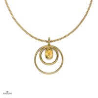 Navona Double Circle Big Pendant - Image 3