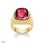 Anello Sigillo con Pietra Rubino