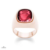 Anello Sigillo con Pietra Rubino - immagine 3