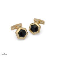 Hexagonal Bullet Back Cufflinks - Image 6