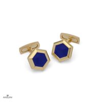 Hexagonal Bullet Back Cufflinks - Image 3