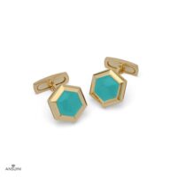 Hexagonal Bullet Back Cufflinks - Image 7