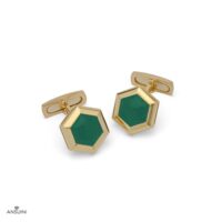 Hexagonal Bullet Back Cufflinks - Image 4
