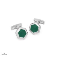 Hexagonal Bullet Back Cufflinks - Image 11