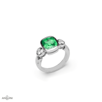 Anello Smeraldo Castone - immagine 2