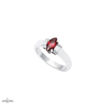 Anello Rubino Marquise e Baguettes
