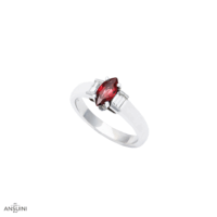 Anello Rubino Marquise e Baguettes