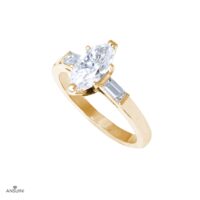 Solitario Marquise e Baguettes - immagine 4