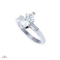 Solitario Marquise e Baguettes - immagine 5