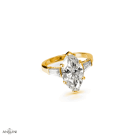 Solitario Marquise e Baguettes - immagine 2