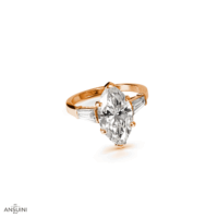 Solitario Marquise e Baguettes - immagine 3
