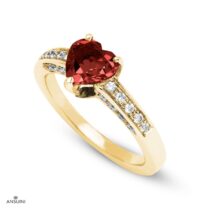 Anello Cuore Brillanti - immagine 4