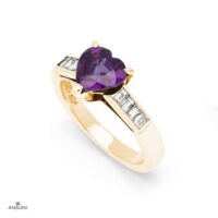 Anello Cuore Baguette - immagine 8
