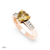 Anello Cuore Baguette - immagine 4