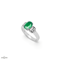 Anello Smeraldo Doppie Griffe - immagine 3