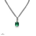Collana Smeraldo Griffe e Brillanti