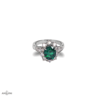 Anello Smeraldo Contorno - immagine 2